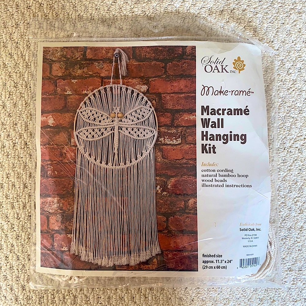 Never Opened Macramé Wall Hanging Kit